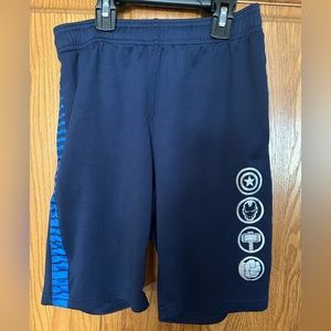Marvel Avengers athletic shorts navy boys size 10/12